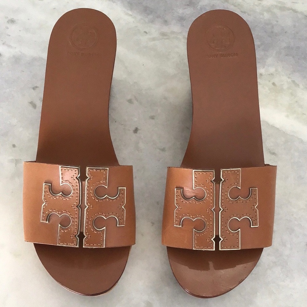 Authentic Tory Burch Ines Wedge Sandals - Picture 2 of 7